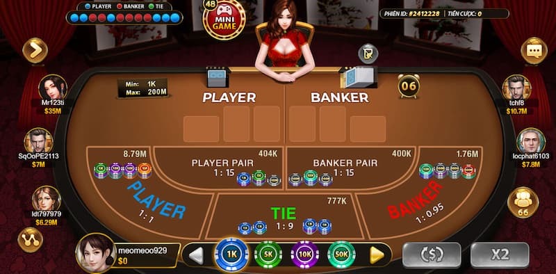 Cách đi tiền Baccarat đặt cược vào cửa Banker 