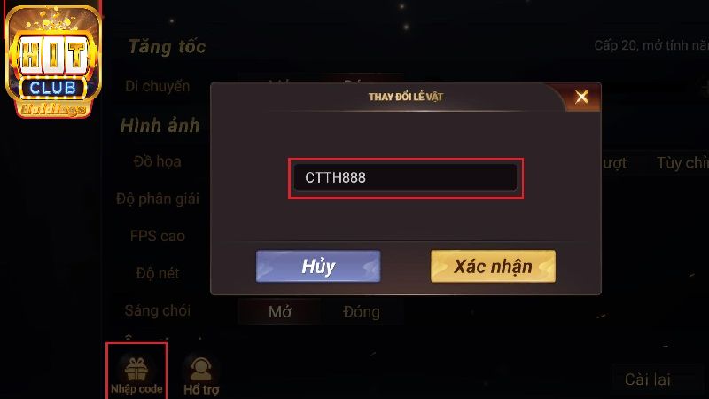 Danh sách gift code hitclub tháng 10/2024