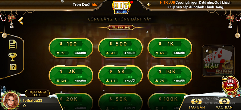 mậu binh hitclub