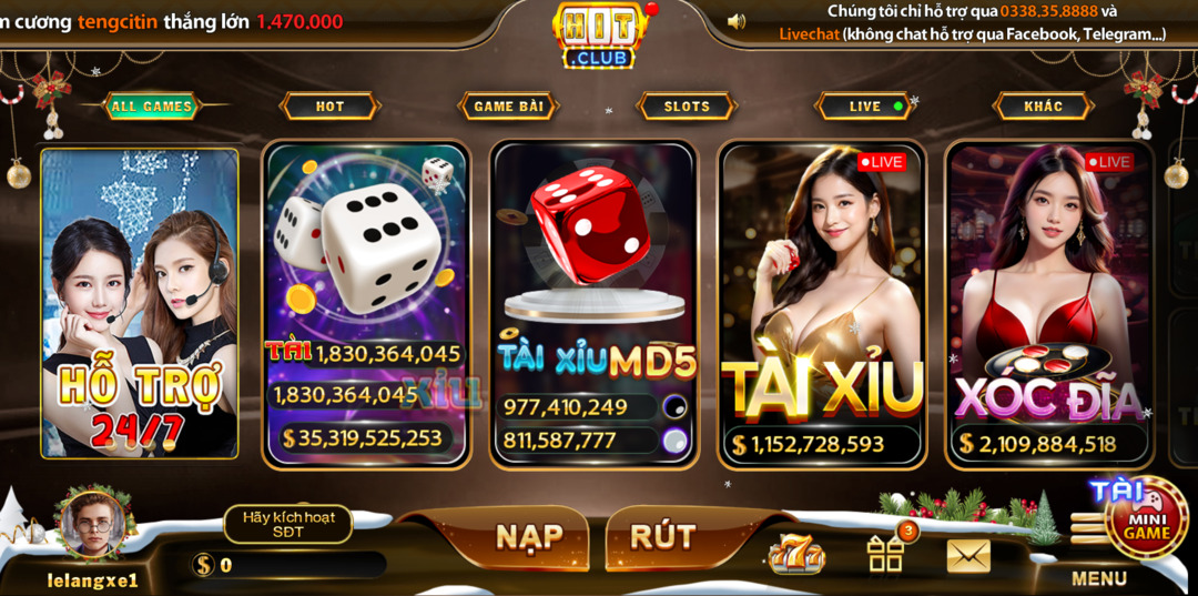 trang chủ cổng game hitclub